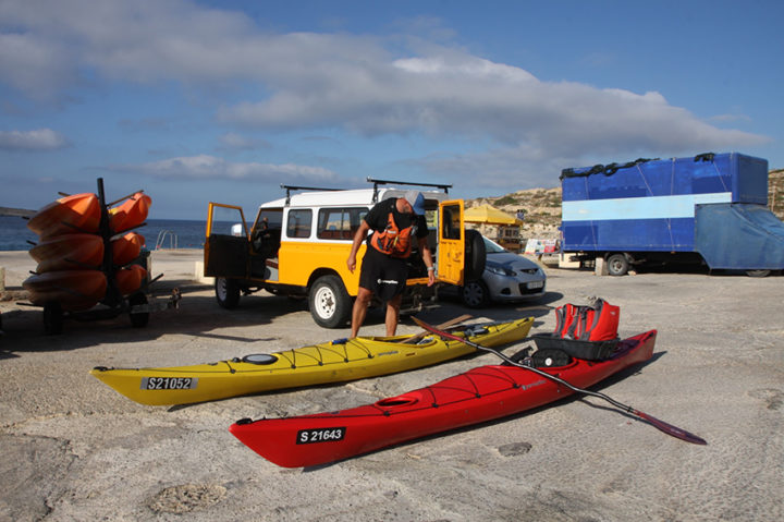 Tour-Vorbereitung auf Gozo.