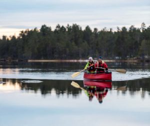 Falt-Canadier: auf ruhigem Wasser (hier ein Exemplar von Ally) ...