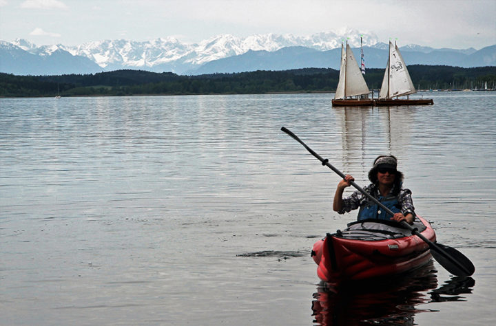 Die Route führt hinaus auf den Starnberger See.