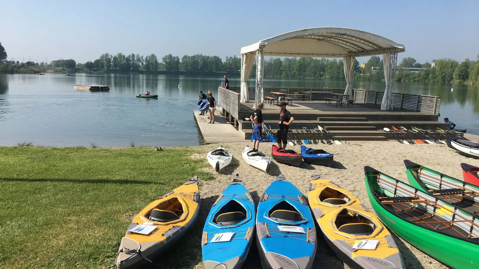 Faltboot Test am Erbacher See